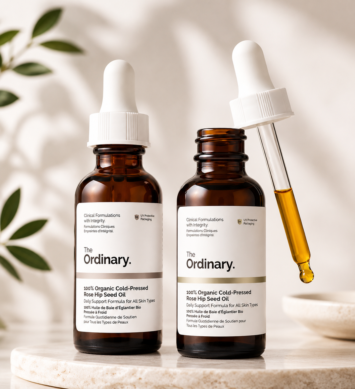 100% Organic Cold-Pressed Rose Hip Seed Oil 30Ml (Pack of 2)