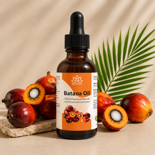 Batana Oil (Elaeis Oleifera Kernel / Fractionated Batana) – Lightweight Natural Hair & Skin Oil, Cold-Pressed, Unrefined, 2 Fl Oz