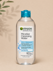 Micellar Water for Waterproof Makeup, Hydrating Facial Cleanser & Makeup Remover, Suitable for Sensitive Skin, Vegan, Cruelty Free, 13.5 Fl Oz (400Ml), 2 Count