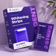 DRDENT Purple Teeth Whitening Strips - 7/21 Whitening Sessions - Safe for Enamel - Non Sensitive Teeth Whitening - Peroxide-Free