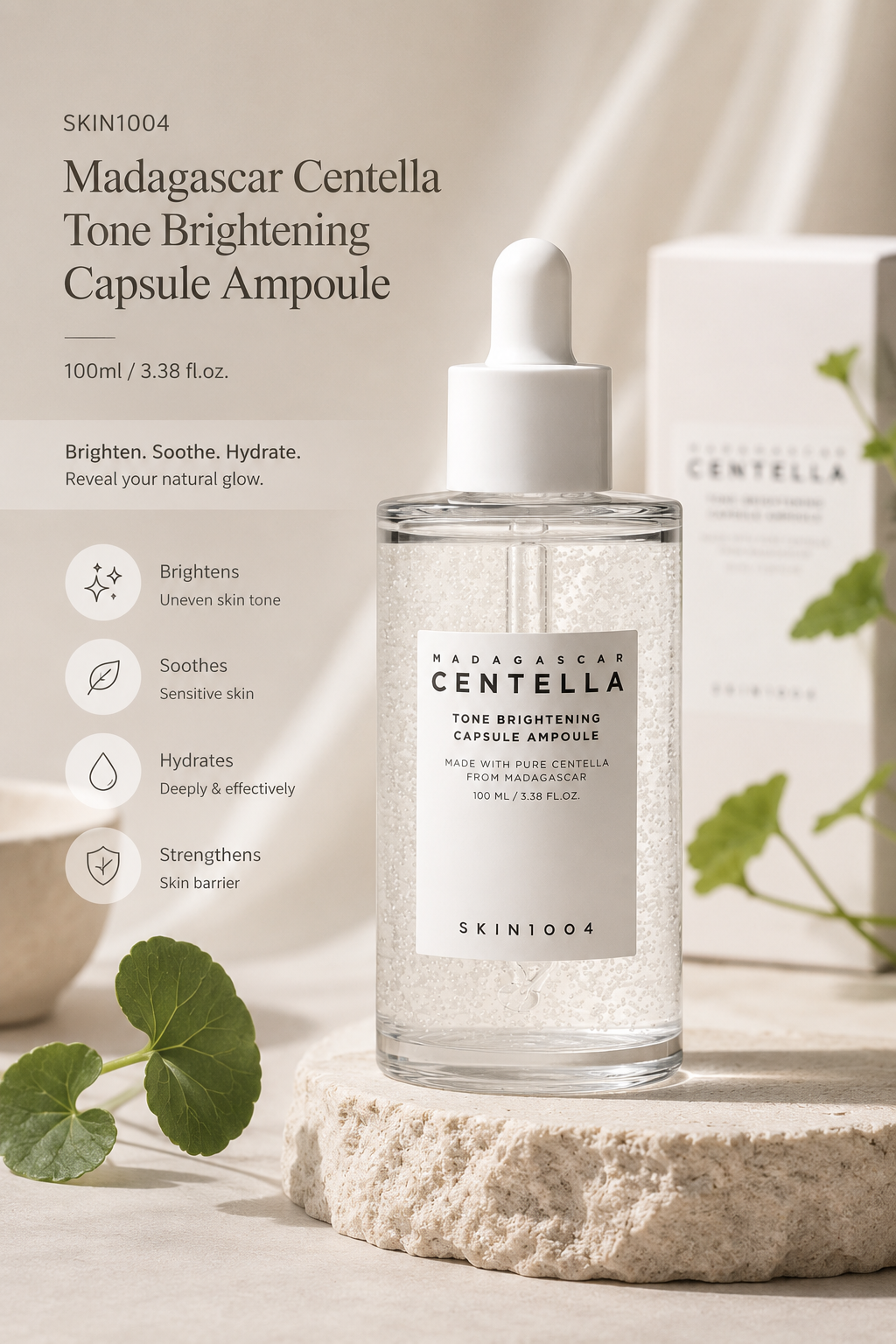 Skin1004 Madagascar Centella Tone Brightening Capsule Ampoule 100ml