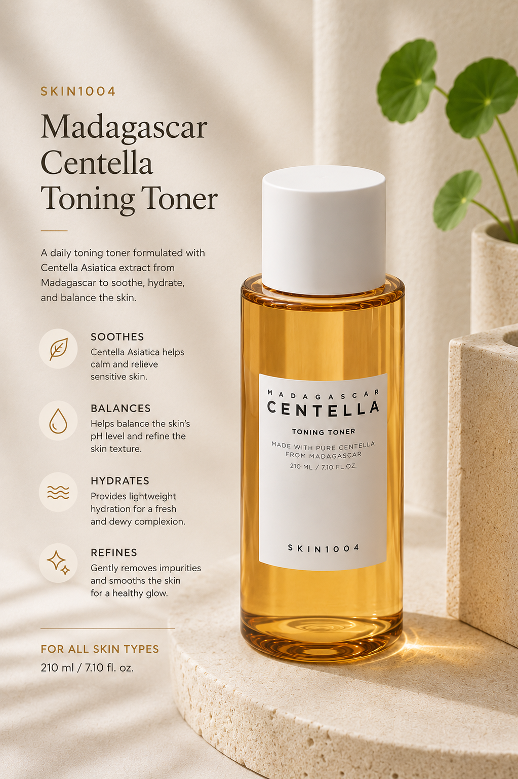 Skin1004 Madagascar Centella Toning Toner