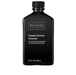 Black bottle of Revision Skincare Papaya Enzyme Cleanser on a white background